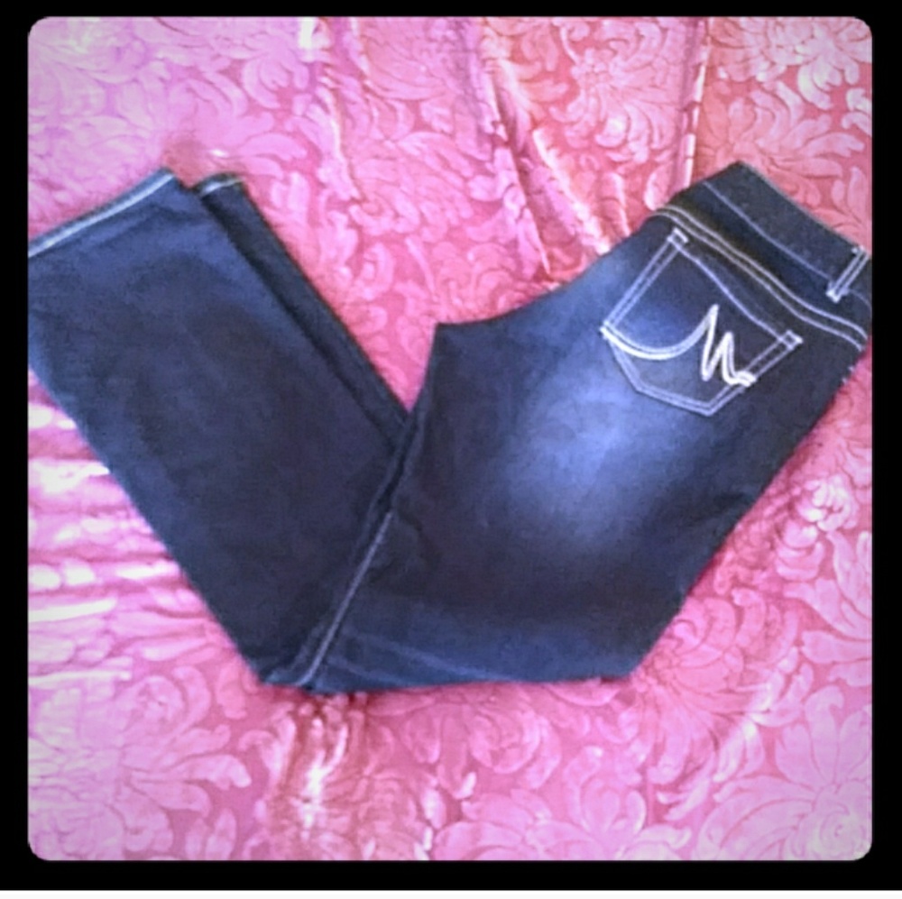 Maurice dark denimin straight jean